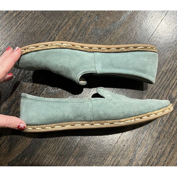 Sabahs Women’s 41 (US 9) Marmaris Suede Blue/ Teal Flats- Handmade Turkey - Picture 3 of 11